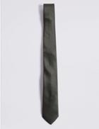 Marks & Spencer Skinny Textured Tie Khaki