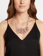 Marks & Spencer Sequin Twist Collar Necklace Rose Mix