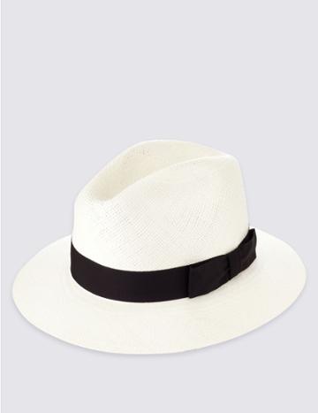 Marks & Spencer Handwoven Panama Hat Natural