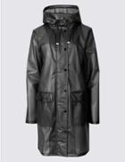Marks & Spencer Hooded Long Anorak Black