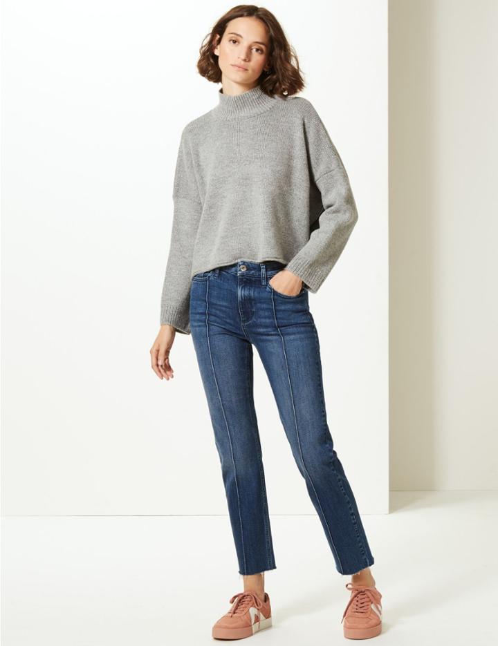 Marks & Spencer Straight Leg Jeans Indigo
