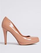 Marks & Spencer Stiletto Heel Platform Skin Tone Court Shoes Light Pink