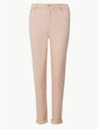 Marks & Spencer Mid Rise Relaxed Slim Jeans Pink