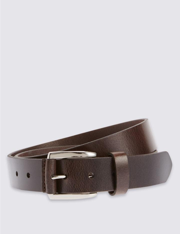Marks & Spencer Leather Casual Belt Brown