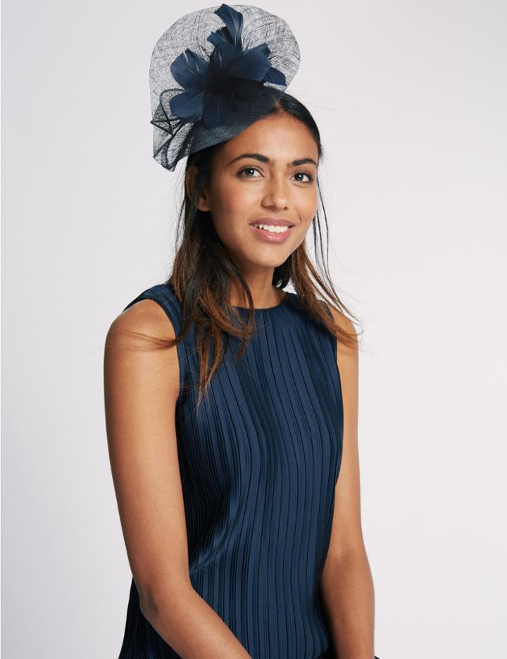 Marks & Spencer Shell Fascinator Navy