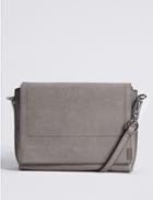 Marks & Spencer 3 Part Compartment Across Body Bag Grey