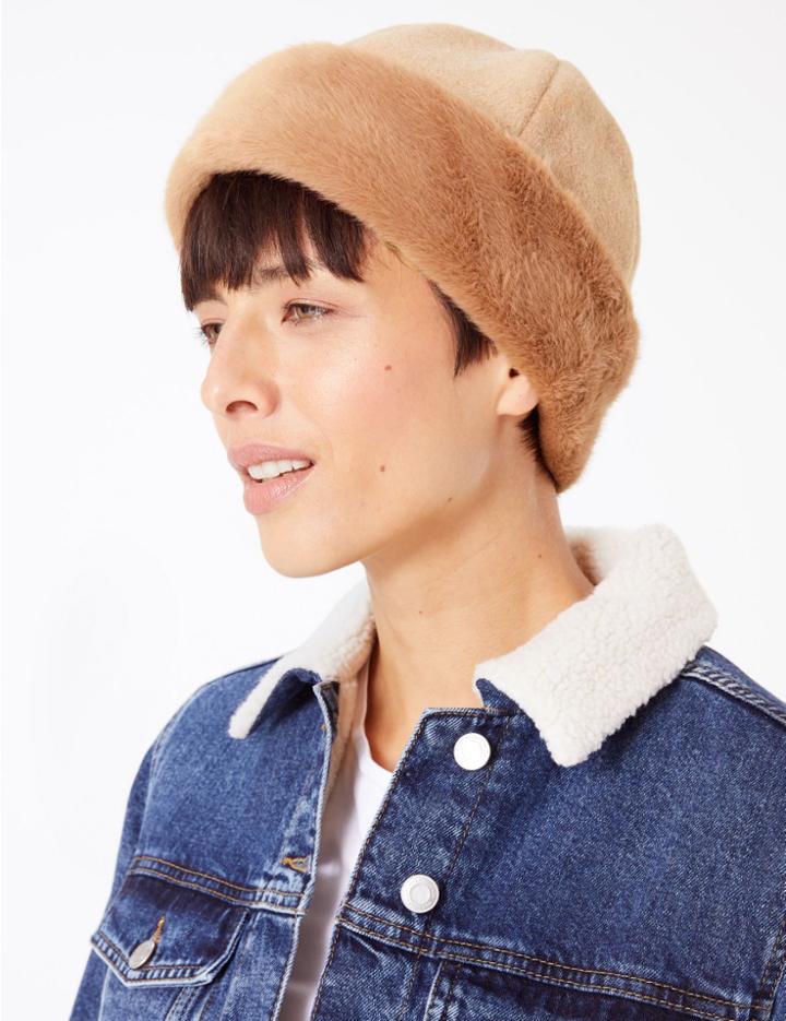Marks & Spencer Faux Fur Trim Cossack Hat