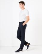 Marks & Spencer The Ultimate Navy Skinny Fit Trousers Navy