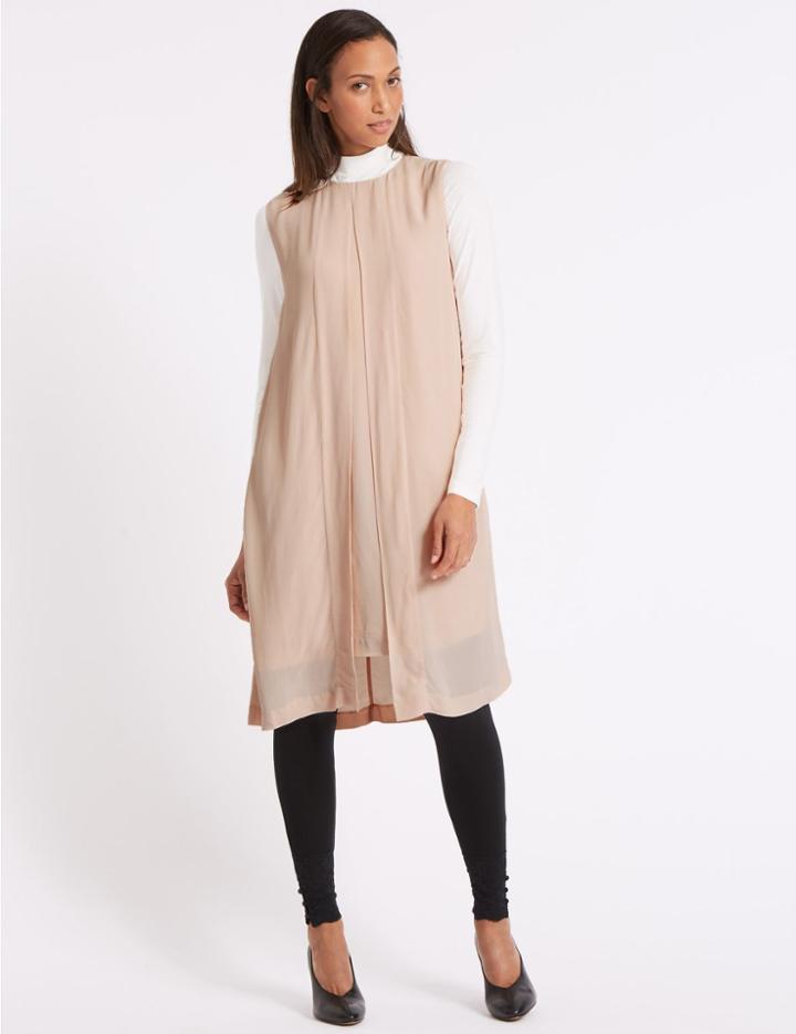 Marks & Spencer Longline Tunic Dress Dusted Pink