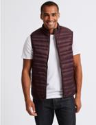 Marks & Spencer Down & Feather Gilet With Stormwear&trade; Wine