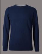 Marks & Spencer Pure Cashmere Crew Neck Jumper Cobalt