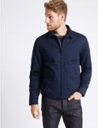 Marks & Spencer Pure Cotton Jacket With Stormwear&trade; Navy