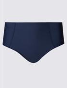 Marks & Spencer High Waist Bikini Bottoms Navy