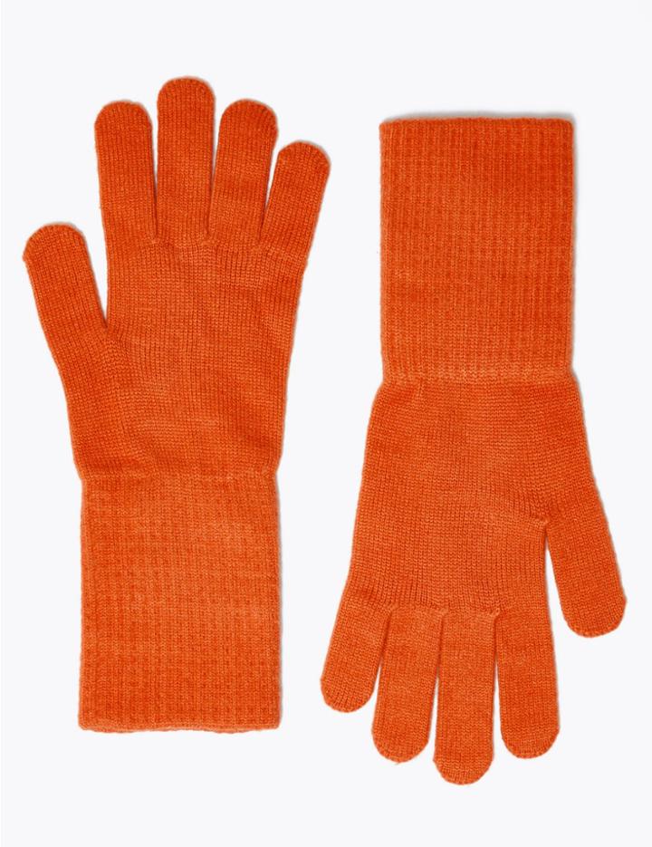 Marks & Spencer 6 Pack Knitted Gloves Orange