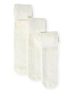 Marks & Spencer 3 Pairs Of Freshfeet&trade;cotton Rich Body Sensor&trade; School Tights(3-14 Years) Cream