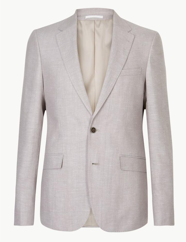 Marks & Spencer Regular Fit Jacket Neutral