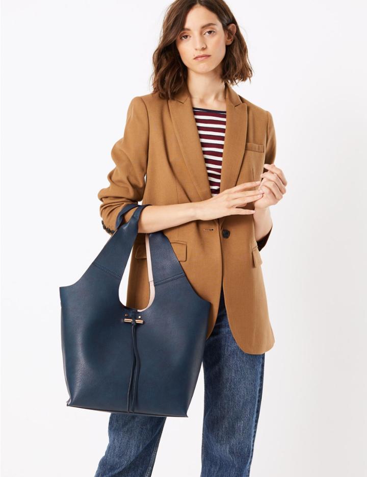 Marks & Spencer Toggle Hobo Bag Navy