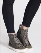 Marks & Spencer Side Zip Fur Ankle Boots Dark Grey