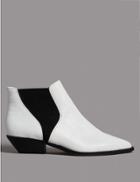 Marks & Spencer Leather Ankle Boots White