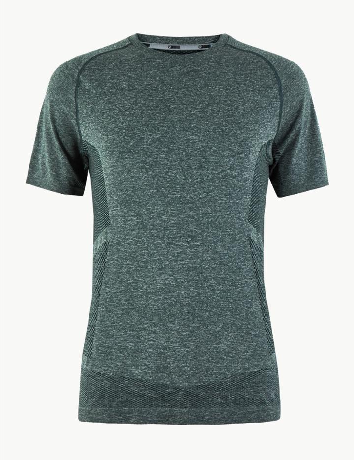 Marks & Spencer Active Seam Free T-shirt Petrol