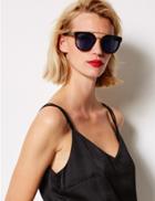 Marks & Spencer Osage Statement Aviator Sunglasses Navy