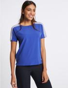 Marks & Spencer Round Neck Short Sleeve T-shirt Blue Mix