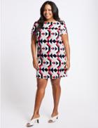 Marks & Spencer Geometric Print Tunic Dress Multi