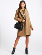 Marks & Spencer Leather Knot Detail Grab Tote Bag Black