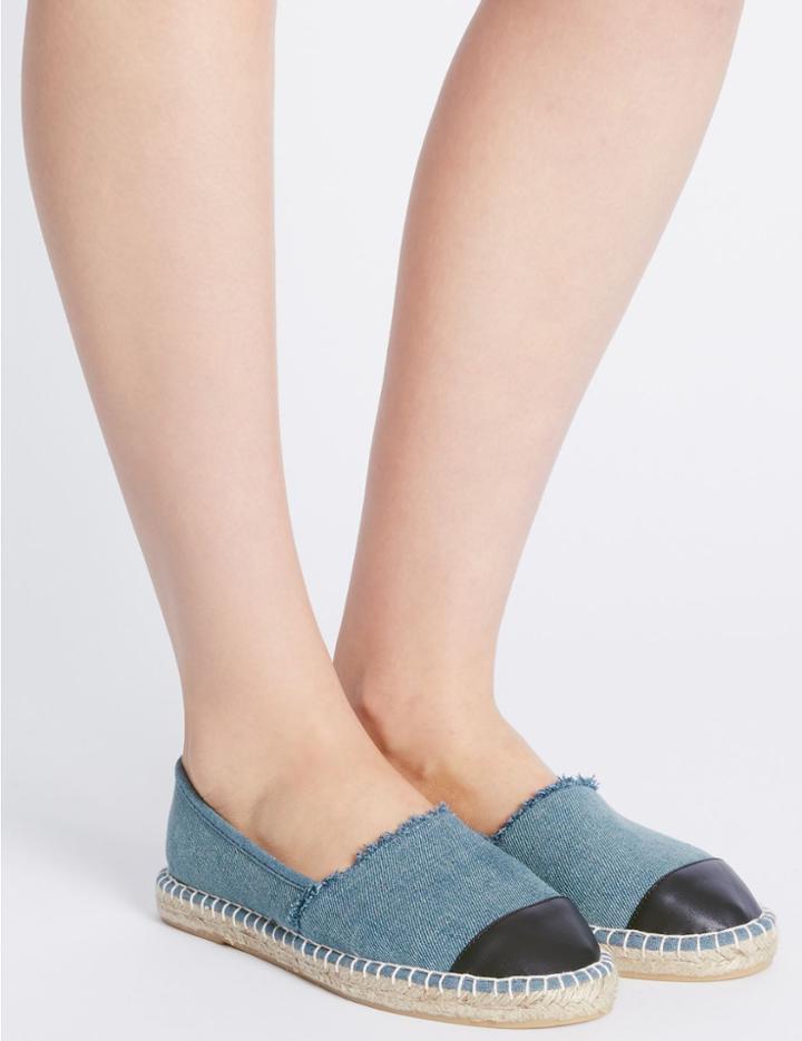 Marks & Spencer Toe Cap Espadrilles With Insolia Flex&reg; Denim