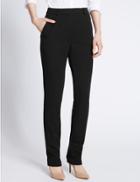 Marks & Spencer Standard Slim Leg Trousers Black