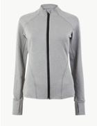 Marks & Spencer Panelled Long Sleeve Jacket Grey