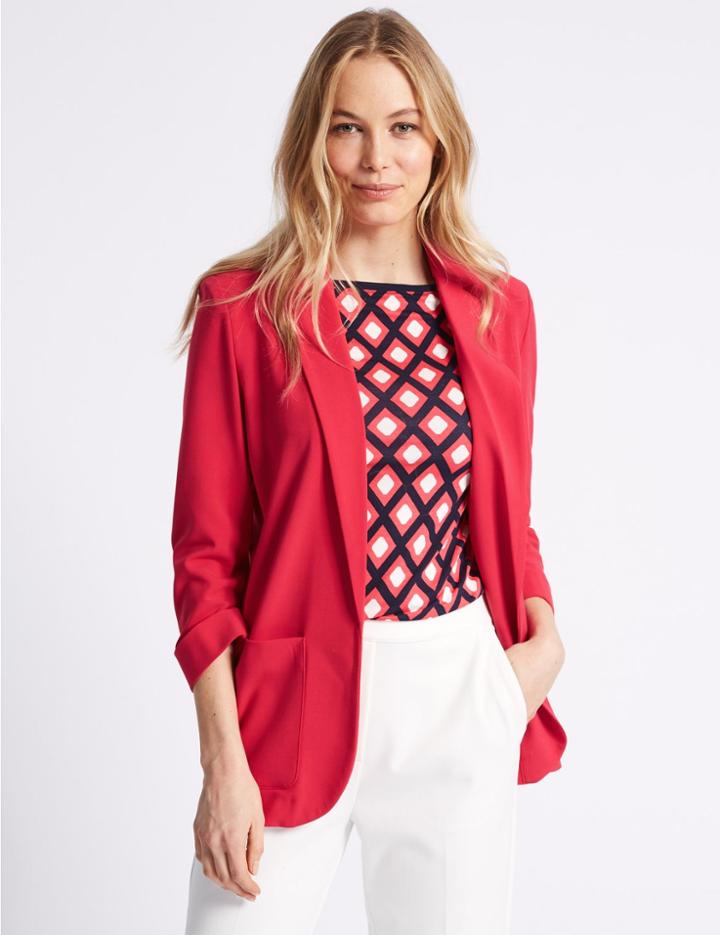 Marks & Spencer Patch Pocket Blazer Pink