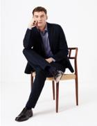 Marks & Spencer Slim Fit Italian Wool Blend Jacket Indigo
