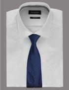 Marks & Spencer Pure Silk Tie With Swarovski&reg; Elements Blue