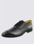 Marks & Spencer Leather Lace-up Derby Shoes With Airflex&trade; Black