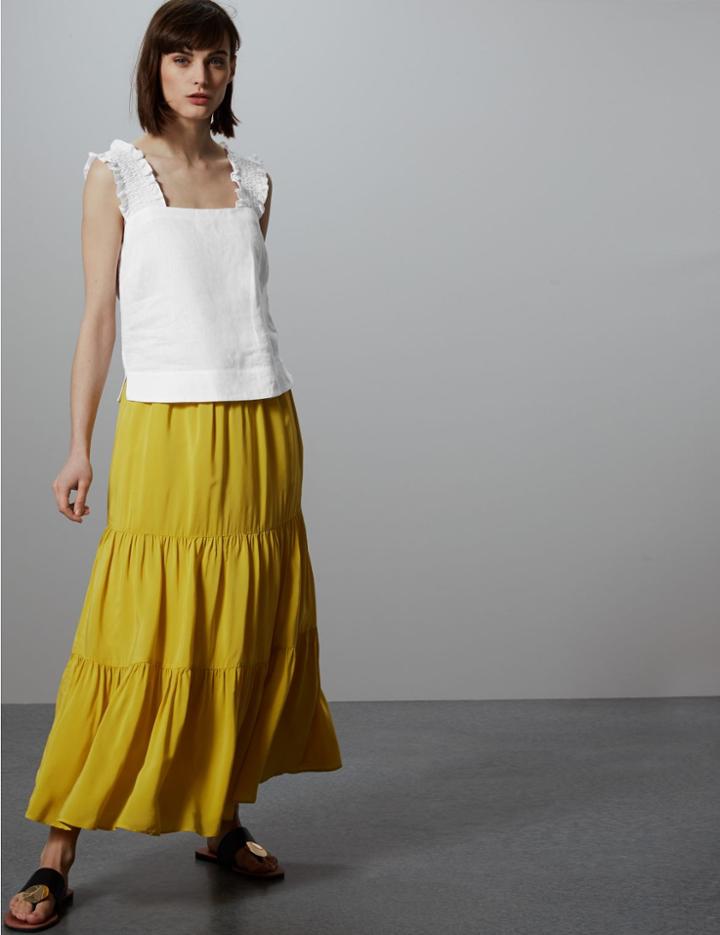 Marks & Spencer Pure Linen Camisole Top Soft White