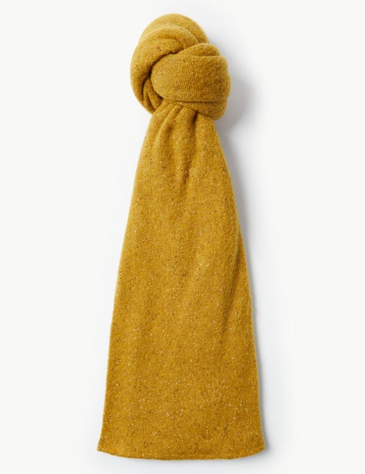 Marks & Spencer Textured Scarf Ochre