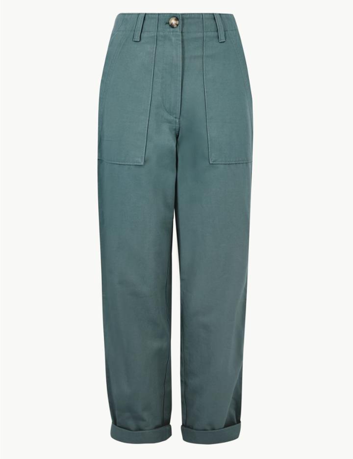 Marks & Spencer Cargo Trousers Smokey Blue