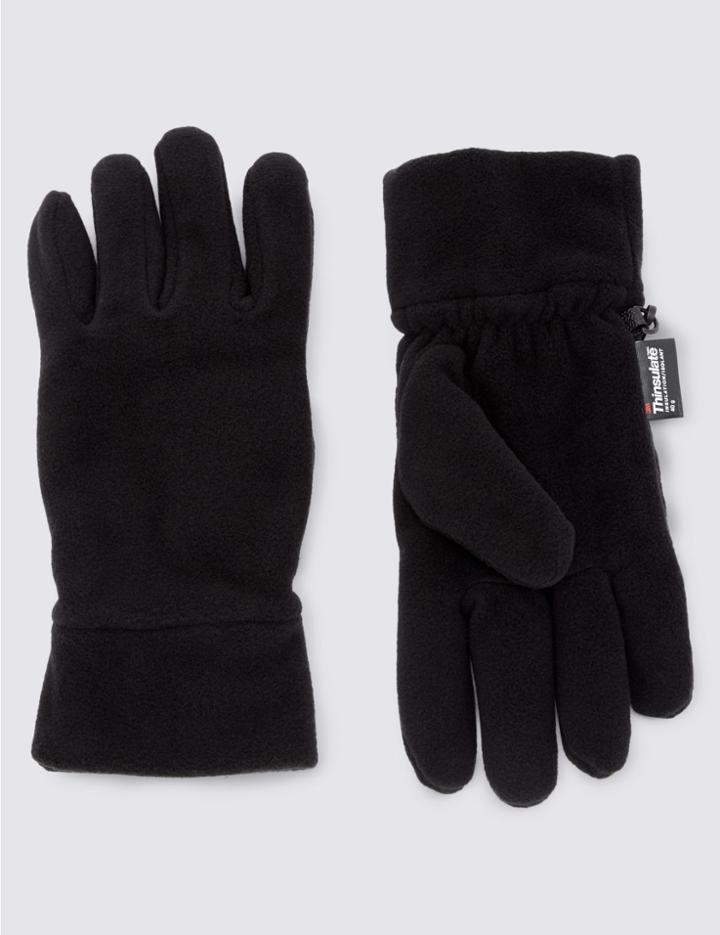 Marks & Spencer Fleece Gloves With Thinsulate Black