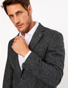 Marks & Spencer Pure Wool Textured Jacket Charcoal