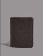 Marks & Spencer Leather Micro Pebble Wallet With Cardsafe&trade; Brown