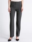 Marks & Spencer Straight Leg Trousers Charcoal