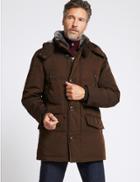 Marks & Spencer Down & Feather Parka With Stormwear&trade; Tobacco