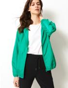 Marks & Spencer Short Pack Away Parka Light Emerald