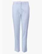 Marks & Spencer Cotton Rich Tapered Leg Chinos Pale Blue