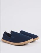 Marks & Spencer Cotton Slip-on Espadrilles Navy