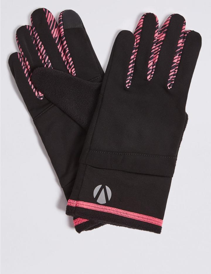 Marks & Spencer Printed Running Gloves Pink Mix