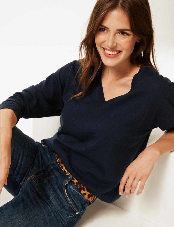 Marks & Spencer Animal Print Jeans Hip Belt Brown