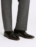 Marks & Spencer Leather Lace-up Derby Shoes Black High Shine
