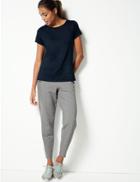 Marks & Spencer Quick Dry Cotton Rich Joggers Grey Marl
